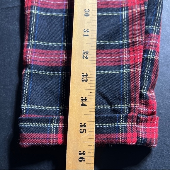 Bershka Red/Black Plaid pants Size Small - Picture 11 of 16